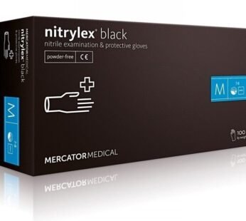 Vienkartinės nitrilo pirštinės Mercator Nitrylex Black, juodos, 100 vnt.