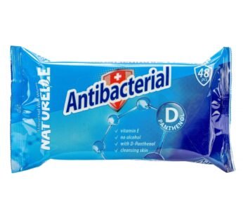 Drėgnos antibakterinės servetėlės NATURELLE Su D-pantenoliu, 48vnt.