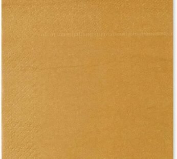 Stalo servetėlės šviesiai rudos spalvos 24×24 cm, 1sl, 400 vnt.