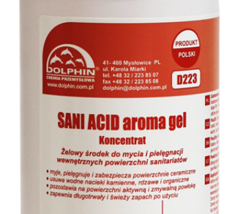Gelinė priemonė sanitarinių patalpų valymui Dolphin SANI ACID AROMA gel, D223, 1 L